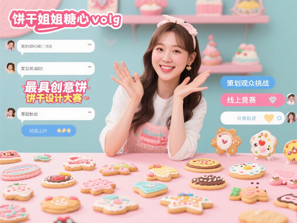 “饼干姐姐糖心volg”积极地与其观众进